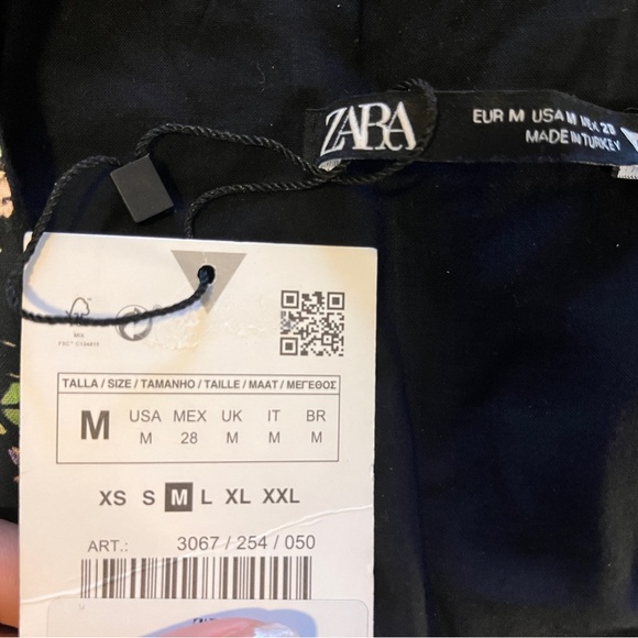 Zara NWT Textured Weave Floral Dress - Picture 4 of 6